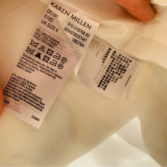 Karen Millen Fit and flare sleeveless Floral Print Dress multi yellow - Picture 13 of 13